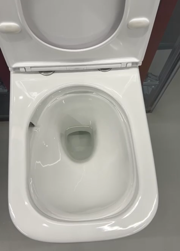 Унитаз подвесной TECEspring S Regular, безободковый, смыв Torando flush, цвет: белый