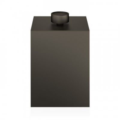 Decor Walther DW 76 Корзина для бумаги 17x17x27см, с крышкой, настольная, цвет: темная бронза 614417