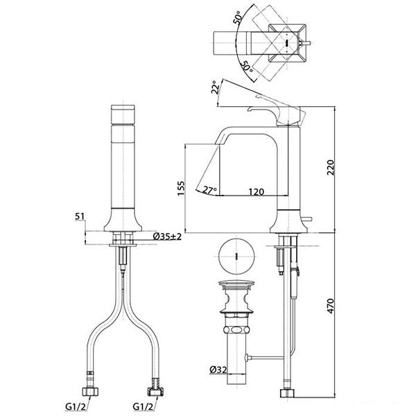 TLG08303R TOTO GC Смеситель для раковины