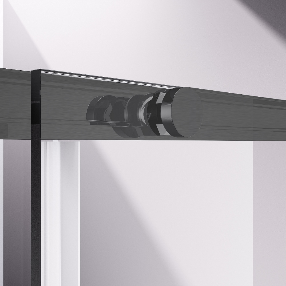 Душевая дверь Slim-N VDS-4SN120CLGM, 1200, вороненая сталь, стекло прозрачное