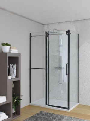 Душевой уголок 120x90 Kolpa-san VIRGO TK чёрный матовый