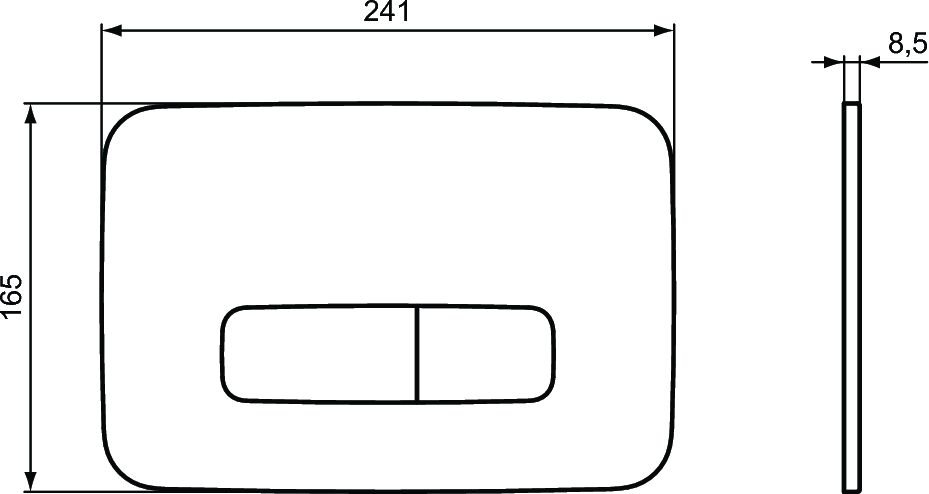 Механическая панель смыва Ideal Standard OLEAS™ M3 R0123A6