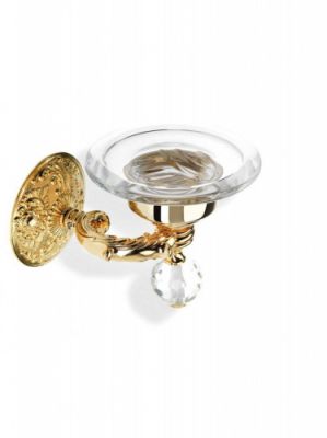 Stil Haus Noto Light, настенная мыльница со стеклом Murano, хром NT09V(08)