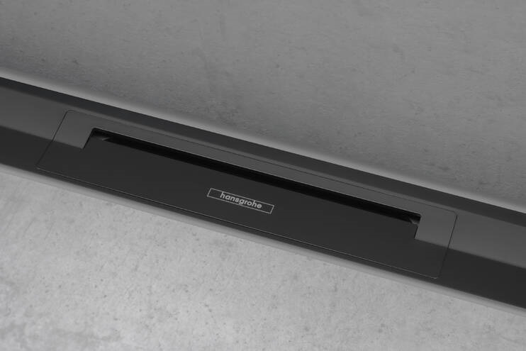 Hansgrohe RDrain Flex Трап для душа 80, для пристенного монтажа, цвет: матовый черный 56051670