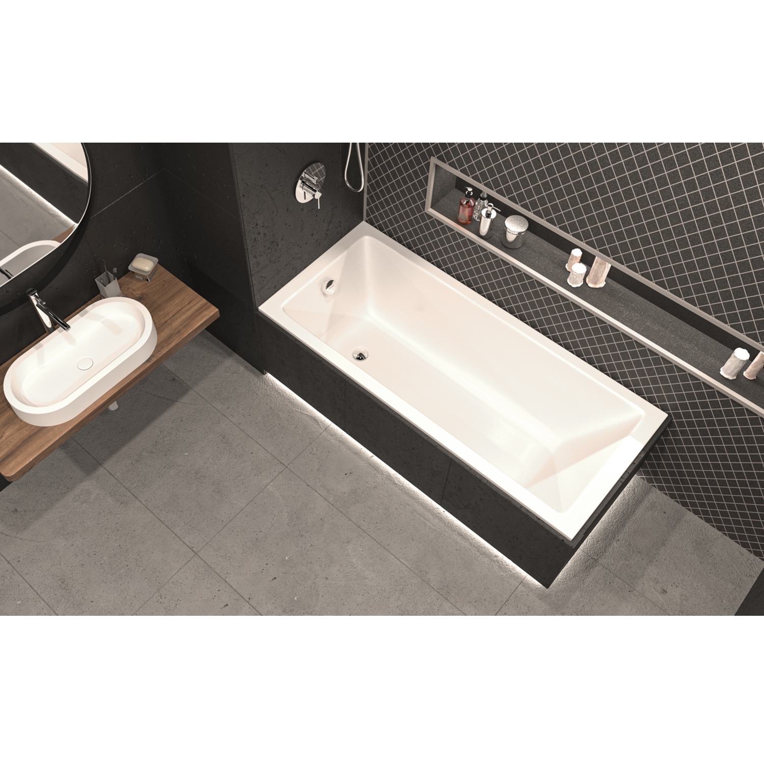 Ванна WHITECROSS Wave Slim 180x80 акрил