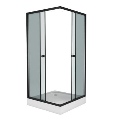 Niagara Eco Душ. уголок NG-008-14QT (800х800х1950) низкий поддон(13см) стекло ТОНИРОВАННОЕ,