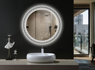 Зеркало круглое d68 см ESBANO LED подсветкой ES-3599FD