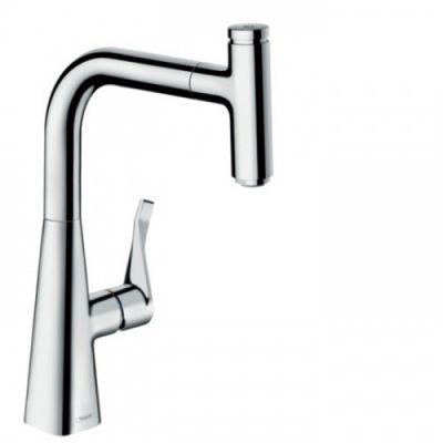 Hansgrohe Metris Select Смеситель  для кухни на 1 отв, поворотный излив, цвет: хром 14857000