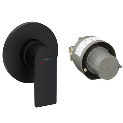 72658670 Hansgrohe Rebris E Смеситель для душа, встраиваемый, цвет: черный матовый
