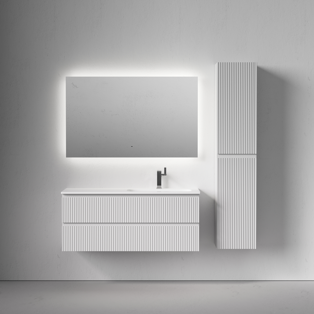 SNR120RW Ceramica Nova Тумба подвесная SANCOS Snob R правая 1195х445х500, c двумя ящиками оснащенными доводчиками, Bianco, арт.SNR120RW