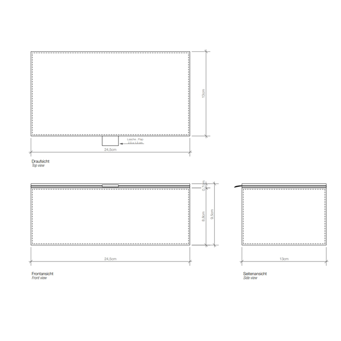 Decor Walther Brownie BOD2 Универсальная коробка 24.5x13x9.5см, настольная, цвет: белая кожа 930650