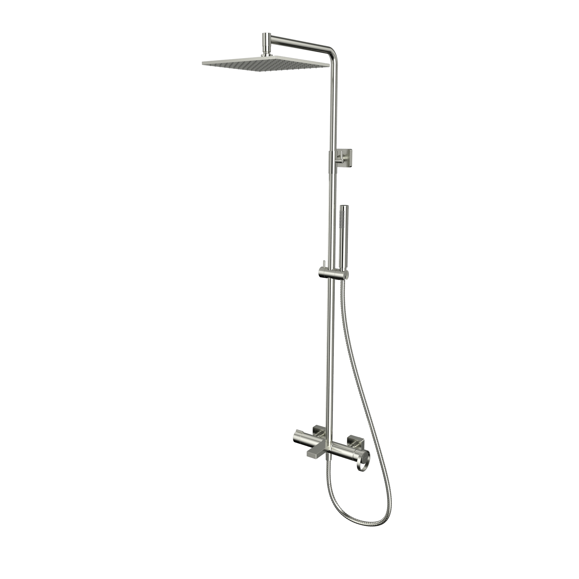 Система для душа наружного монтажа WHITECROSS XO1450NIB (брашированный никель)