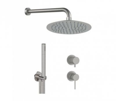 Душевая система Remer X Style INOX SSX92PS02UFM25, нержавеющая сталь