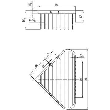 VILLEROY&BOCH  Elements-Tender Полочка-корзинка VBTVA15100900061