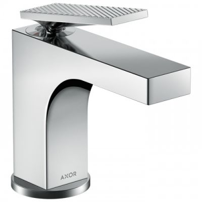 Axor Citterio Смеситель для раковины, 1 отв., излив h90мм, с текстурой, цвет: хром 39001000