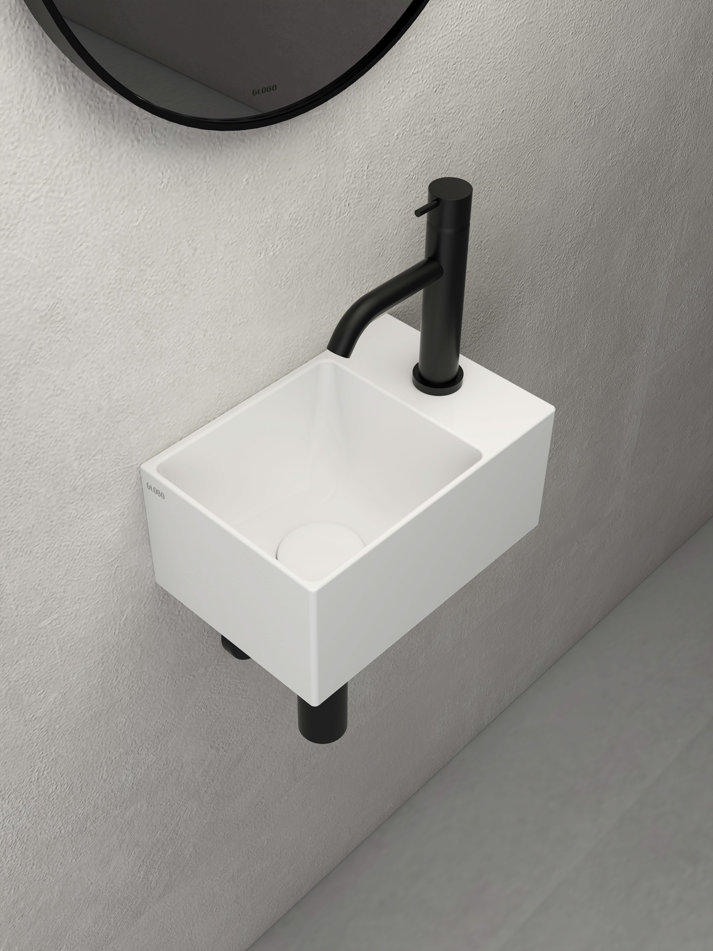 B6R30BI GLOBO T-Edge Раковина-чаша на столешницу 30х20, H14 см, цвет Bianco