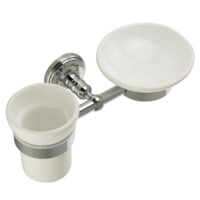 MIRELLA Мыльница и стакан настенные, керамика ML.MRL-M066.CRDO
