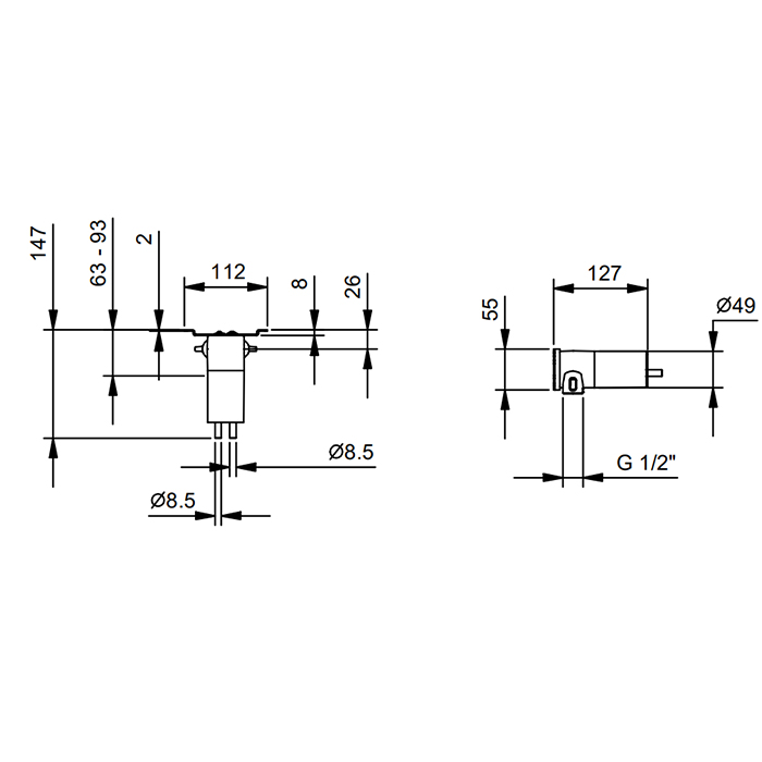 Fantini Внутренняя часть для смесителя 8114B,8115B 86 00 8114A