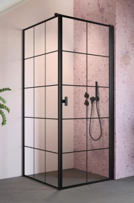 Душевой уголок 80x80 Radaway Nes Black KDJ I Factory