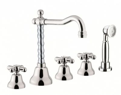 Смеситель на борт ванны Fiore MARGOT 26CR0607, хром