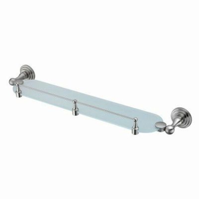 Ammer K-7044 (ранее К-7024) Полка стеклянная с бортиком Размеры (Ш/В/Г): 61х6х12 см
