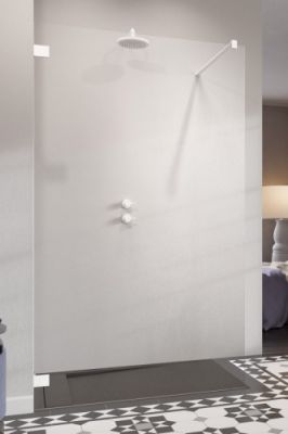Душевая перегородка 160 см ESSENZA PRO WHITE WALK-IN
