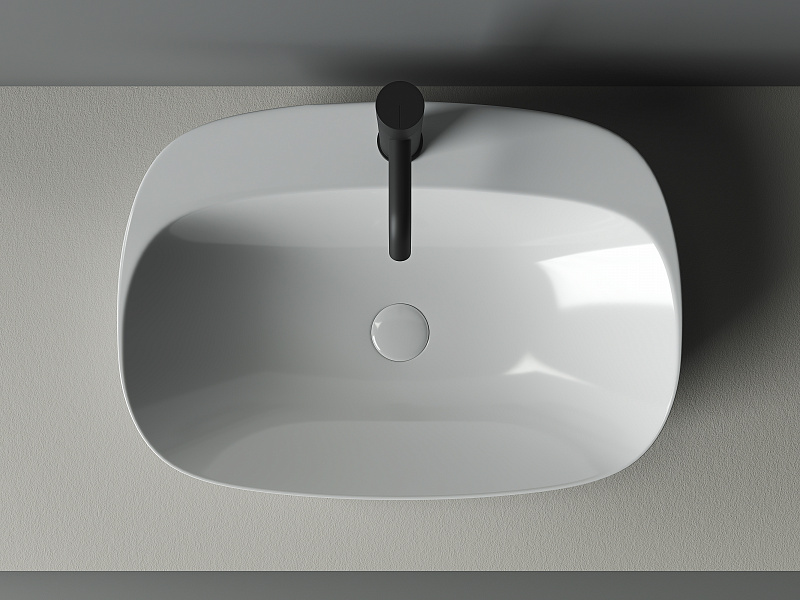 Умывальник чаша накладная овальная Ceramica Nova Element 595*420