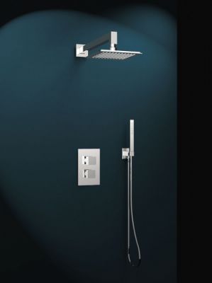 Душ настенный встроенный с краном однорычажным и гибкой подводкой Ramon Soler K4715021 Kuatro