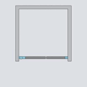 137992-01-01L Душевая дверь маятниковая 120 см Radaway Eos DWS