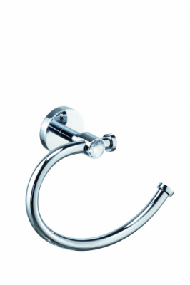 Sanibano Sahara, полотенцедержатель - полукольцо, цвет хром-кристаллы Swarovski crystal H9700/04CRС