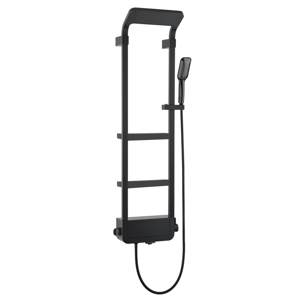 1220W0 Душевая панель B&W  W1220 Velvet Black (1300х405x230)