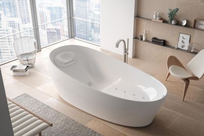TOTO NEOREST Ванна из минерального литья 220X105 гидромассажная