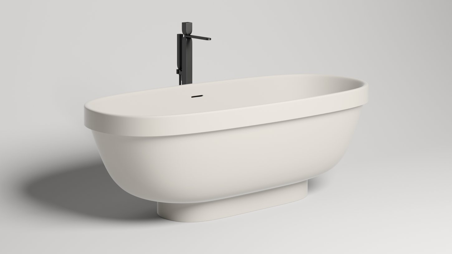 Salini GRECA Ванна из каменной массы отдельностоящая 180x80