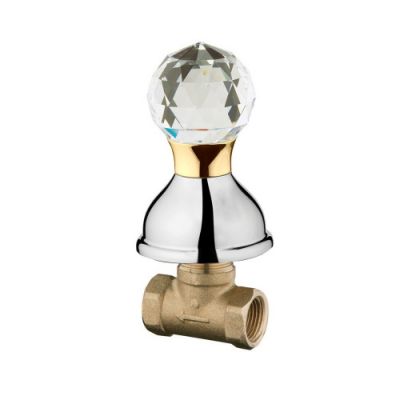 Запорный вентиль Webert Karenina KA690101017, хром/золото