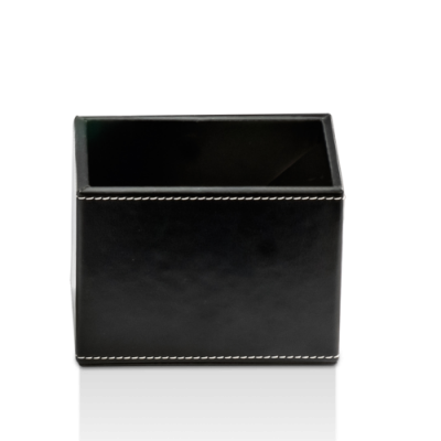 Decor Walther Brownie UB Универсальная коробка 11.5x8см, настольная, цвет: черная кожа 931260