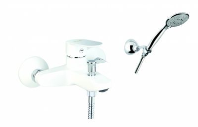 Смеситель для ванны Fiore KEVON CHIC 81WX8150, хром/белый