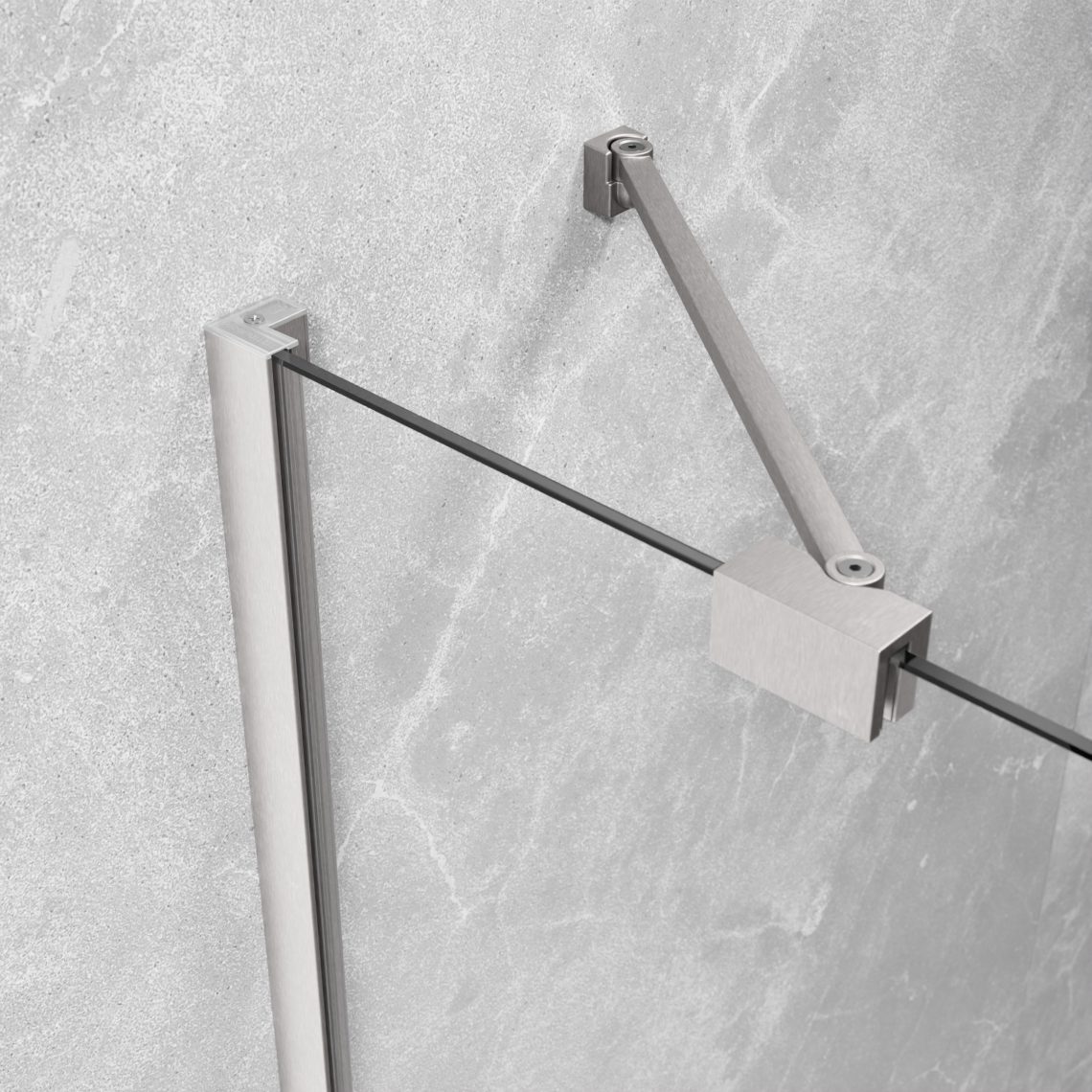 1385015-91-01L Душевая дверь 110 см. распашная Radaway Essenza Brushed Nickel DWJ