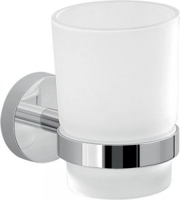 Gedy G-Eros, настенный стеклянный стакан, цвет хром 2310(13)