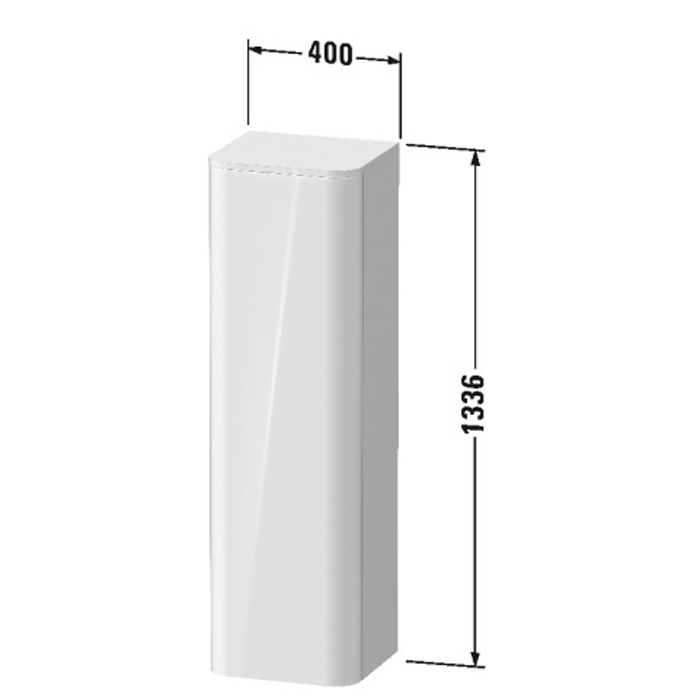 Duravit Happy D.2 Plus Декоративный топ 403x364x16мм для шкафа HP1260, HP1261, цвет: mediterrenean oak