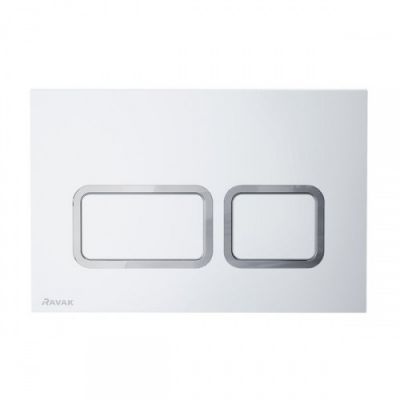 X01739 Кнопка инсталяционная TWIN Flat сатин