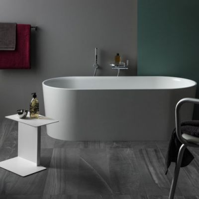Laufen VAL Ванна 160x75x45см, отдельностоящая, с слив-переливом, материал: композит, цвет: белый 2.3028.2.000.000.1
