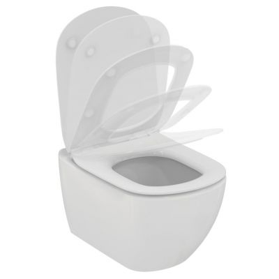 TT00001 комплект TESI AquaBlade® Подвесной унитаз 53 см. c тонким сиденьем