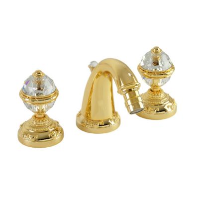 CRISTALIA Смеситель д/биде на 3 отв., ручки SWAROVSKI ML.CRS-3725.BR бронза