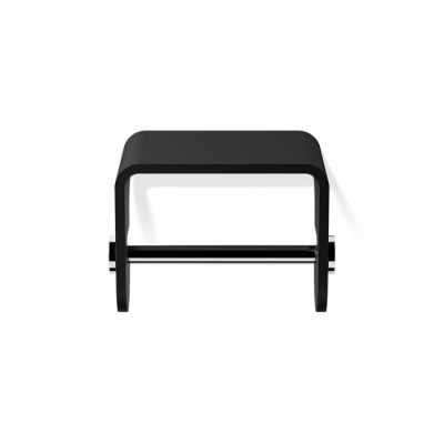 974564 Decor Walther Black Stone TPH4 Держатель туалетной бумаги, подвесной, цвет: черный матовый / хром