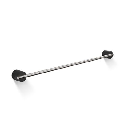 975265 Decor Walther Black Stone HTE60 Полотенцедержатель 60см, подвесной, цвет: черный матовый / сталь матовая