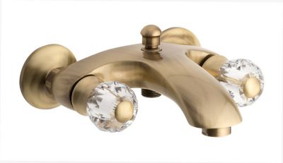 Смеситель Deco Cristall с ручным душем для ванной, цвет бронза 12001CRIBR
