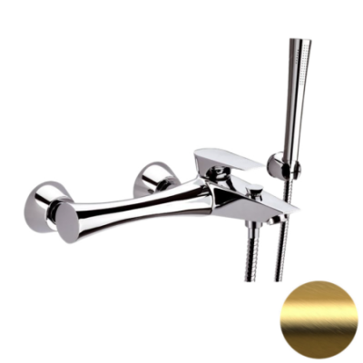 Смеситель для ванны Daniel Diva DV610DP, золото брашированное
