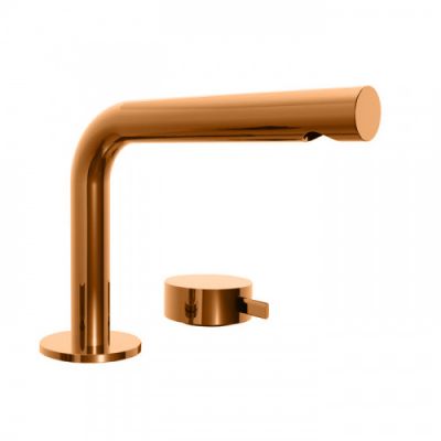 Fantini AF/21 Смеситель для раковины, 2 отв., излив: 155 мм, цвет: Matt Copper PVD 27 P9 A104WF