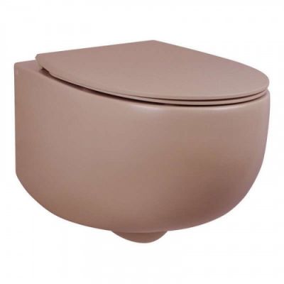Унитаз подвесной DOT 2 0 AET S555T0R0V6142 розовый