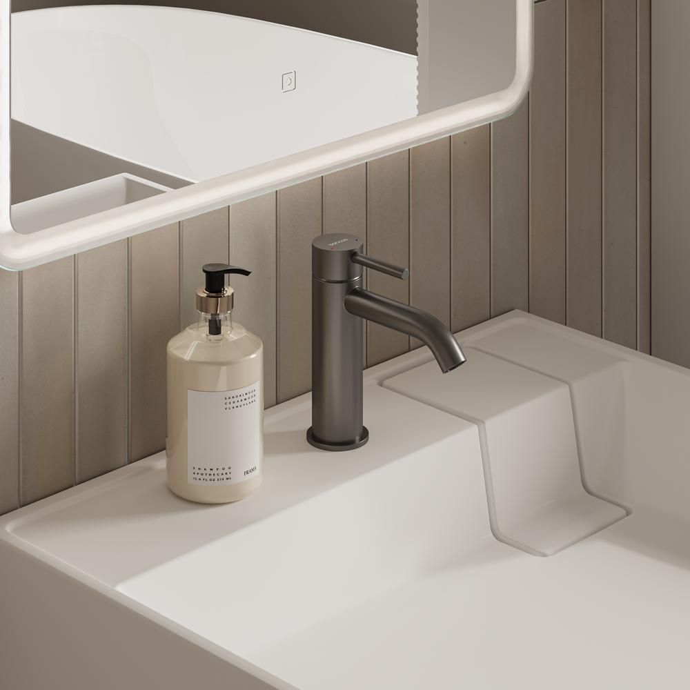 CN0101 Ceramica Nova Раковина над стиральной машиной CERAMICANOVA Quattro 600x600x123 мм, с кронштейнами, белый, арт. CN0101